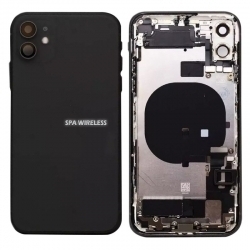 iPhone 11 Back Cover With FULL HOUSING PARTS (Black)