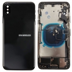 iPhone XS MAX Back Cover With FULL HOUSING PARTS  (Black)