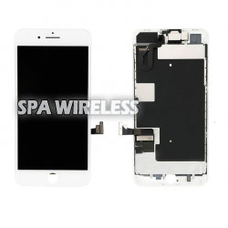 iPhone 8P LCD & Digitizer With Back Plate (White) Vivid