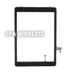 iPad Air/5GEN Glass & Digitizer With Home Button Replacement (Black)