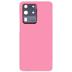 Samsung S20 Ultra 5G Back Glass With Camera Lens (Pink)