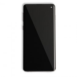 Samsung S10 OLED Assembly Display With Frame (Ceramic Black)