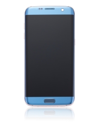 Samsung S7 Edge OLED Assembly Display With Frame (Coral Blue)