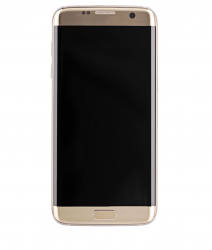 Samsung S7 Edge OLED Assembly Display With Frame (Gold Platinum)