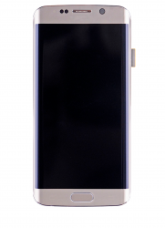 Samsung S6 Edge OLED Assembly Display With Frame (Gold)