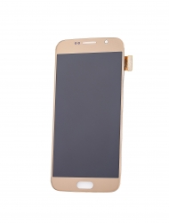 Samsung S6 OLED Assembly Display With Frame (Gold)