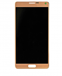 Samsung Note 4 OLED Assembly Display With Frame (Gold)