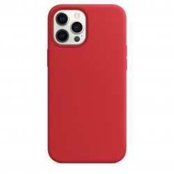 iPhone 12 Pro Max Silicone Case (Red)