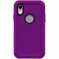 iPhone XR Heavy Duty Case (Purple)