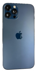iPhone 12 Pro Max Back Cover With FULL HOUSING (Blue) (OEM PULL) (Grade A) 