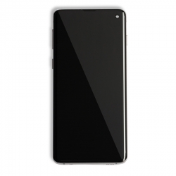 Samsung S10 LCD Assembly Display With Frame (Ceramic Black) AM