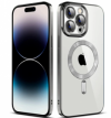 iPhone 15 Plus Soft TPU Case With Magnetic (Silver...